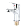 UK Modern Bathroom Taps Basin Sink Mono Mixer Chrome Cloakroom Tap with 2 Hoses.