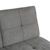 Foldable Multi Angle Adjust 3 Seater Sofa Bed Velvet Tufted Couch Settee Sofabed