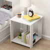 Bedside Chest Wooden Side Table Nightstand 2 Tiers Cabinet Bedroom Furniture Set