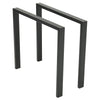 2PC Metal Industrial Table Legs Square for Bench Coffee Table Furniture Holders