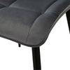 2× Modern Kitchen Dining Chairs Velvet Padded Seat Office Living Room Chair Set