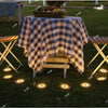 Solar In Ground Lights Outdoor Buried Lamp Disk 8/10/12LED Lawn Pathway Garden