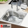 Stainless Steel Kitchen Sink Single Bowl Catering Topmount Square