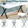 Set of 2 Industrial Metal Steel Legs Table Desk Bench X Cross Frame Legs 71cm