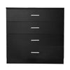 Black Chest of Drawers Bedside Table Cabinets 1 2 3 4 5 Drawer Bedroom Furniture