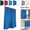 1.8M Plain Shower Curtain Bathroom Waterproof Polyester Mildew Splash Resistant