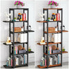 5Tier Metal Wall Rack Leaning Ladder Shelf Bookcase Display Storage Unit Cabinet