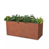 Large Corten Steel Rectangle Planter Garden Plants Pot In & Outdoor Trough Tub