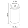 Inmotion White Stainless Steel Auto Sensor Kitchen Waste Dust Bin 30L, 42L, 50L