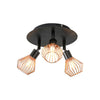 3 Way Ceiling Spot Lights Fitting Led Industrial Retro Spotlight Lamps Downlight