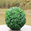 1/2x Gardman Artificial Decorative Hanging Topiary Ball Green Leaf Effect+ Chain