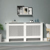 New Radiator Cover White Modern Traditional Wood Grill Shelf Cabinet Furniture