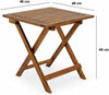Real Wood Folding Coffee Side Snack Table Wooden Garden Patio Furniture Hardwood