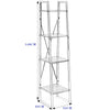 4 Tier Ladder Bar Shelf Storage Shelving Unit Bookcase Corner Rack Display Stand