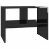 Living Room Modern Side Table High Gloss Black 60x40x45 cm Chipboard