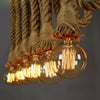 1M Ceiling Light Hanging Lamp Retro Vintage Rustic Hemp Rope Pendant Lights
