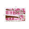 Walplus Wall Sticker Pink Cherry Spring Tree Fairies Kids Decal Home Decorations