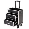Extra Large Make Up Case Hairdressing Vanity Beauty Trolley Cosmetic Box Storage