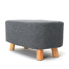 Solid Wood Legs Footstool Living Room Foot Rest Stool Pouffe Ottoman Chair Stool