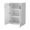 Cabinet with 2 Doors Storage Units Cupboards Cabinets 2 Shelves for Office Home