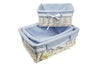 Wicker Storage Basket With Lining Season Greetings Gift Hamper In Sml,Med or Lrg