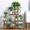 5Tier Solid Wood Plant Stand Flower Pot Shelf Balcony Holder Rack Anti-Corrosion