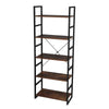 5-Tier Metal Ladder Shelf Bookshelf Storage Rack Plants Display Shelving Unit UK