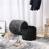 Velvet Round Footstools Vanity Stool Dressing Table Stool Living Room Decor