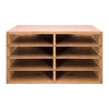 Bamboo Desktop File Sorter A4 Office Document Organiser Storage 8 Compartments,