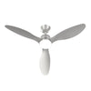 Modern 52" LED Ceiling Fan with Dimmable Light Reversible Blades 6 Speed Silver