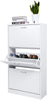 Mondeer Shoe Cabinet Cupboard Shoe Storage Organizer 3 Drawer Hallway White