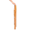 2PCS Folding Chairs Wood Bamboo Studying Dining Room Student Chair Stool Seat