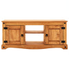 Corona TV Unit 2 Door 1 Shelf Entertainment Media Cabinet Solid Waxed Pine