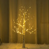 LED Lighted Christmas Birch Tree Light Up Twig Tree Easter Egg Hanging Xmas Lamp