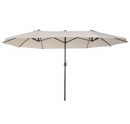 Extra Large Parasol Outdoor Garden Umbrella Sun Patio Canopy Double Lawn Shade