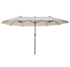 Extra Large Parasol Outdoor Garden Umbrella Sun Patio Canopy Double Lawn Shade