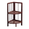 New Wooden Corner Shelf Shelving Rack Storage Unit Standing Home Decoration
