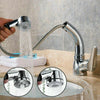 Modern Bathroom Kitchen Basin Sink Tap Pull Out Monobloc Mixer Taps Chrome Brass
