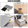 Fabric Foot Rest 4 Legs Stool Cube Footstool Pouf Bench Storage Space Box Chair