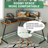 L-shaped Computer Desk Corner Table Workstation Home Office Study Furniture