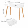 100 cm Computer Desk Writing Study Table Office With 2 Drawers Dressing Tables