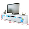 200cm RGB Moern Furniture TV Unit Cabinet Stand Doors LED Light With Drawer UK