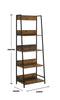 Abbey Rustic Industrial Retro Ladder Bookcase Desk Shelving Shelf Unit 4 Tier