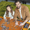 1500 Pcs Puzzle Board Wooden Jigsaw Storage Table W/ 4 Sliding Drawers