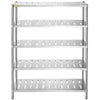 Garage Shelf Heavy Duty Shelving 5-Tier 59.1x17.7x70.9 in Stainless Steel