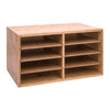 Bamboo Desktop File Sorter A4 Office Document Organiser Storage 8 Compartments,