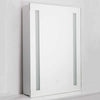 Bathroom Cabinet with Mirror Led Lighted Shaver Socket Wall Hung Demister Pad
