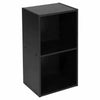 Wooden Storage Unit Cube 2 3 4 Tier Strong Bookcase Shelving Home Office Display