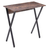 Bar Table Industrial Breakfast Bar Kitchen Dining Table Pub Cafe Wood &Metal Leg