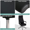 Vinsetto Office Chair Faux Leather High-Back Swivel Desk Chair w/ Wheels, Black